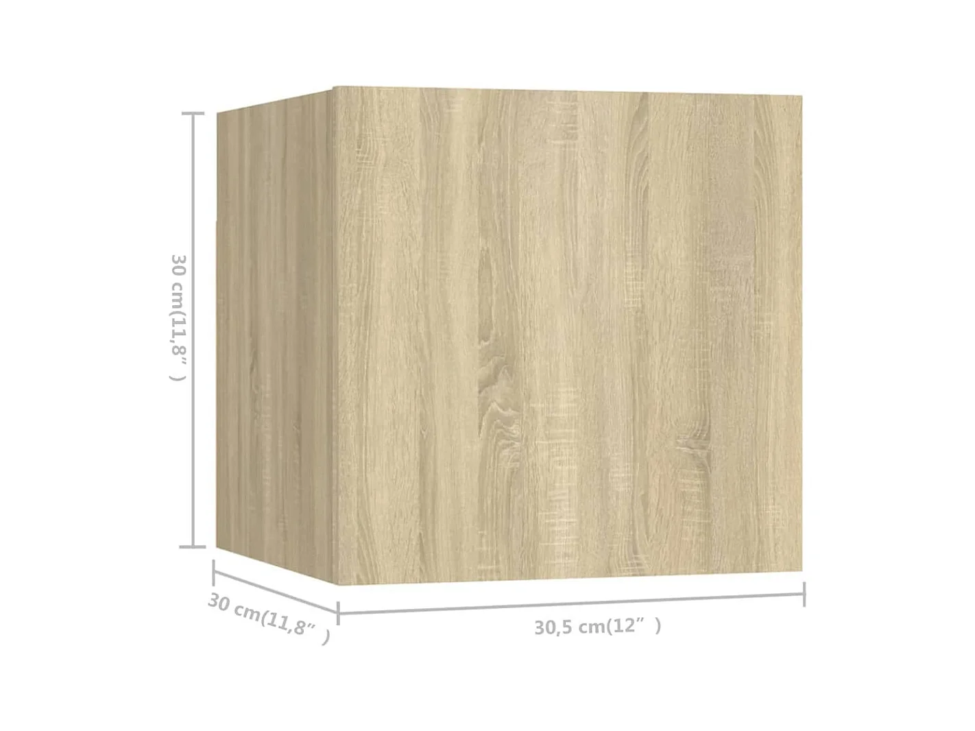 5-delige tv-meubelset Sonoma eiken bewerkt hout