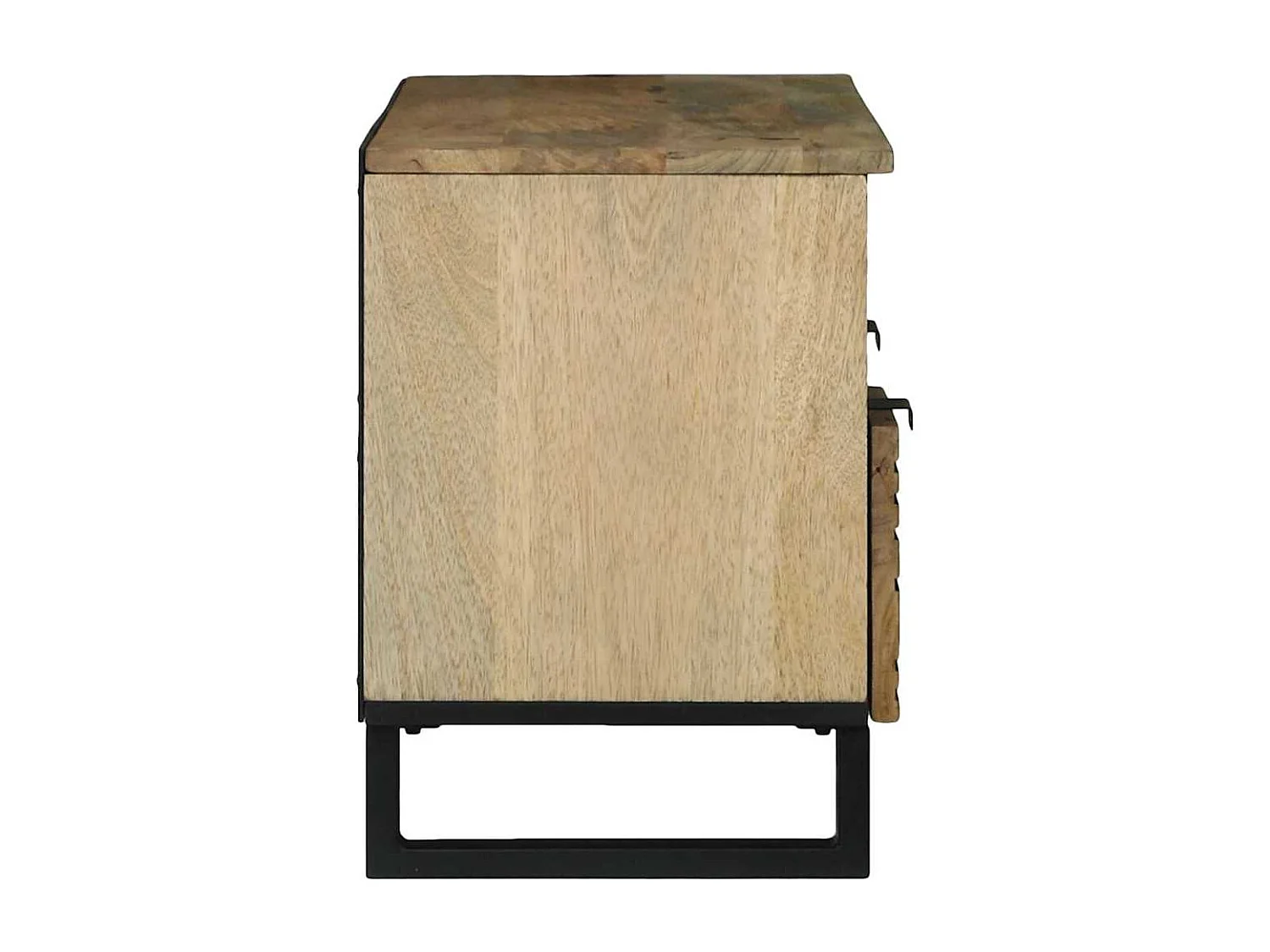 Meuble TV Marron 100 x 33 x 46 cm bois de manguier massif