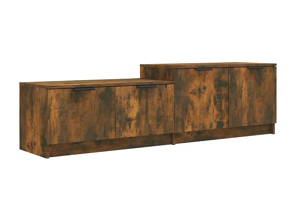 Mobile TV in rovere affumicato 158,5x36x45 cm in legno ingegnerizzato