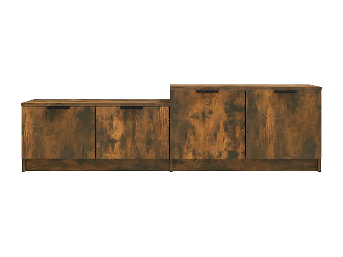 Mobile TV in rovere affumicato 158,5x36x45 cm in legno ingegnerizzato