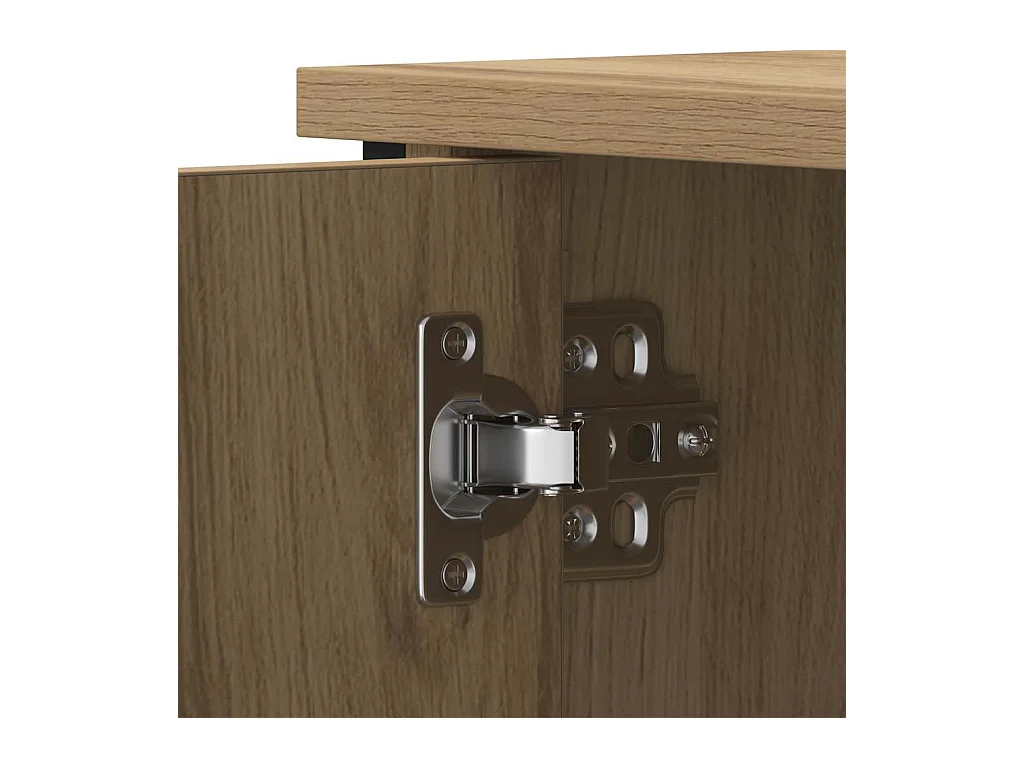 Meuble TV chêne artisanal 80 x 40 x 50 cm Bois d'ingénierie