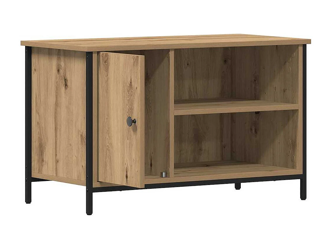 Meuble TV chêne artisanal 80 x 40 x 50 cm Bois d'ingénierie