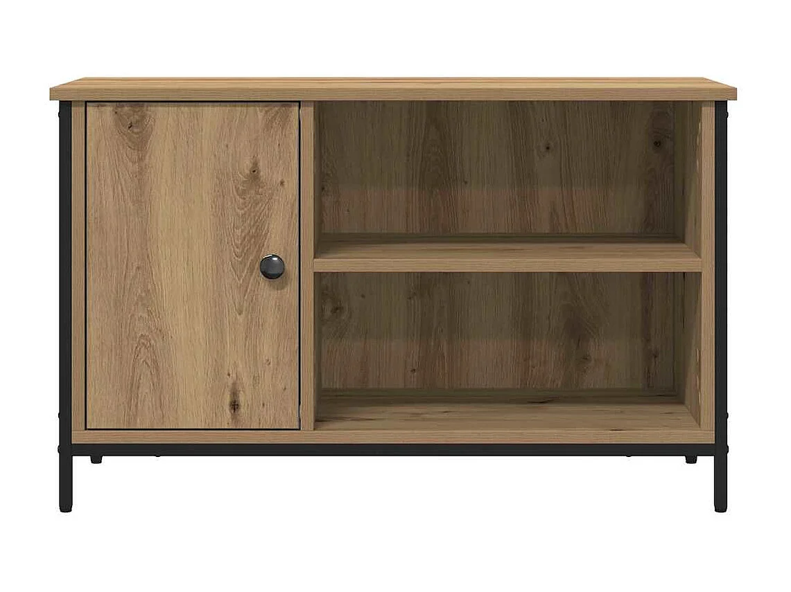 Meuble TV chêne artisanal 80 x 40 x 50 cm Bois d'ingénierie