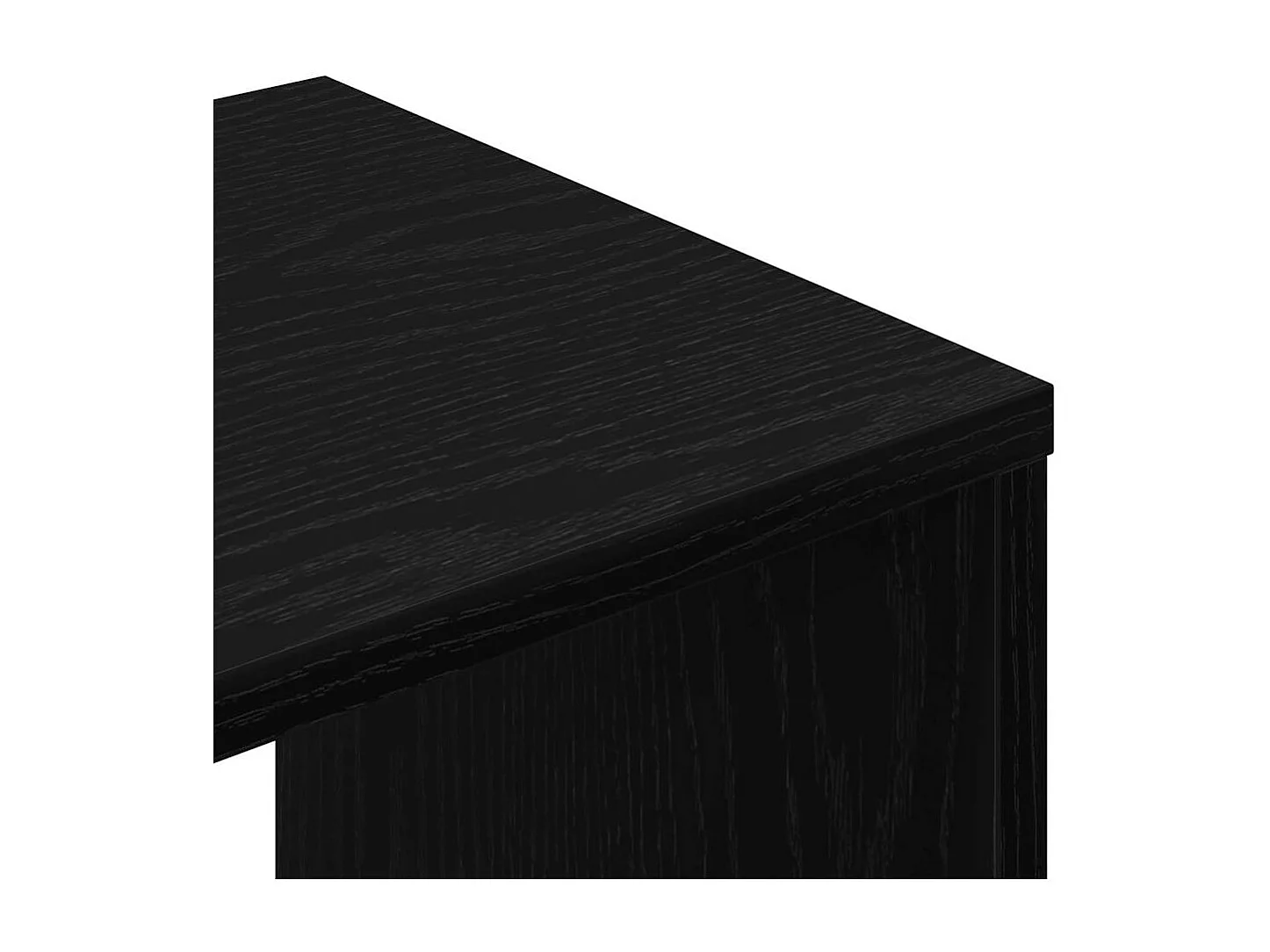 Meuble TV 2 pcs Noir 100 x 30 x 30 cm Bois d'ingénierie
