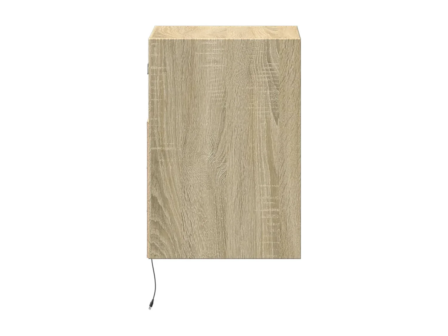 Wandmeubels met ledverlichting, 2 stuks, Sonoma eiken, 41x31x45 cm