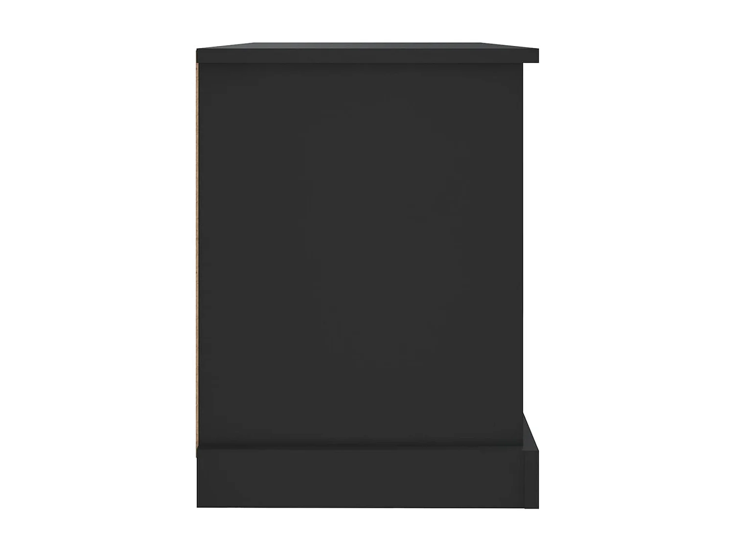 Zwarte tv-kast 73x35,5x47,5 cm van bewerkt hout