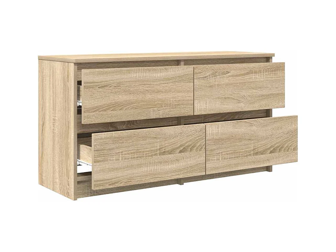 Meuble TV chêne sonoma 100x35x54 cm bois d'ingénierie
