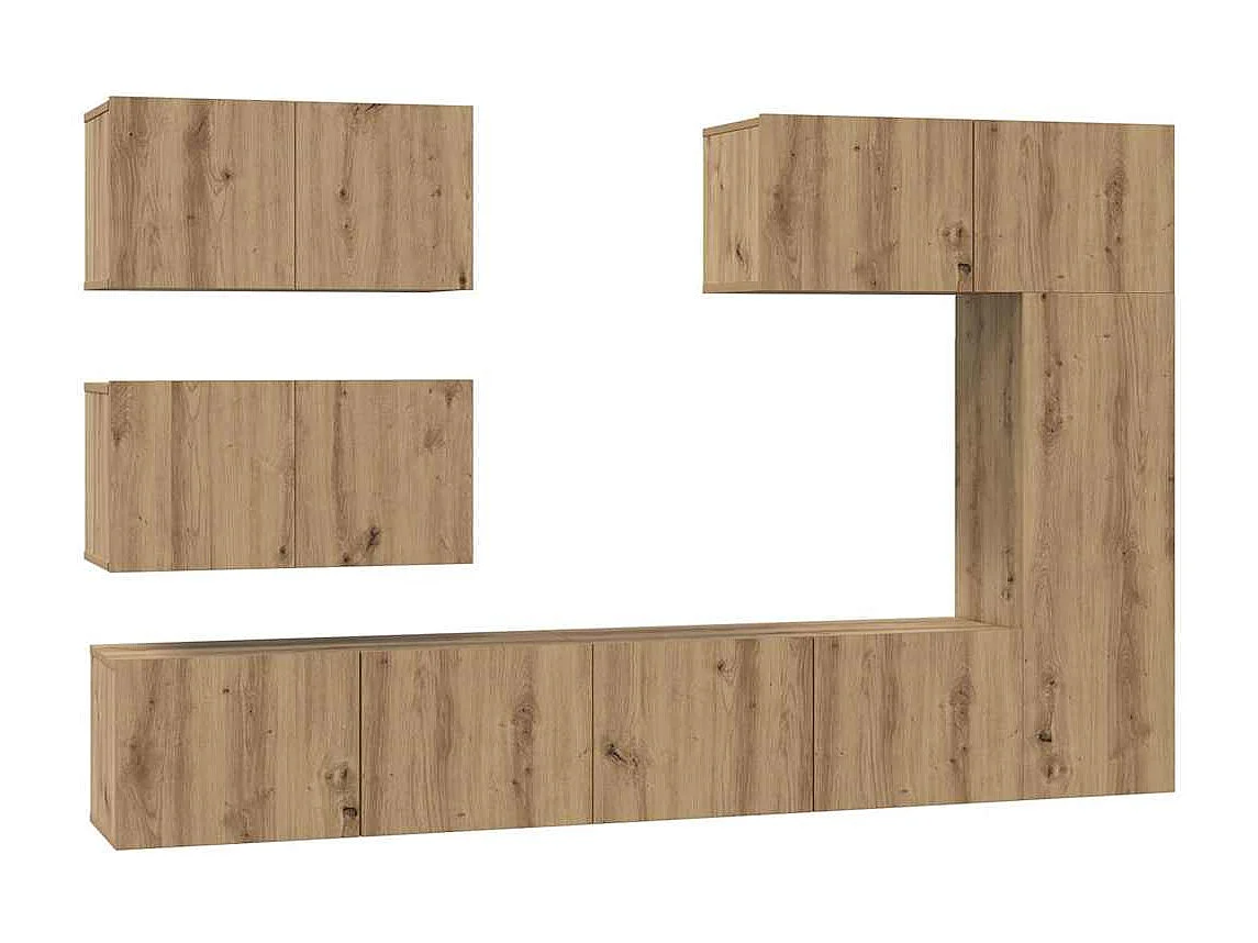 Ensemble meuble TV 6 pcs chêne artisanal 30,5 x 30 x 90 cm