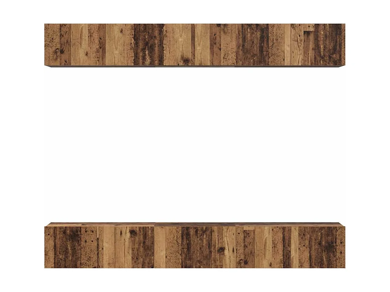 Set di mobili TV da 6 pezzi, legno anticato, 80 x 30 x 30 cm