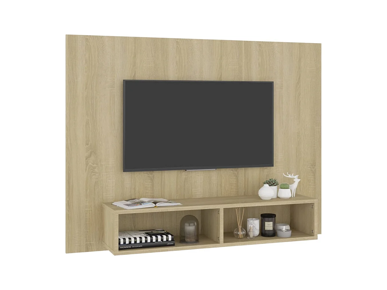 Mobile TV a parete Sonoma Oak 120x23,5x90 cm Legno ingegnerizzato