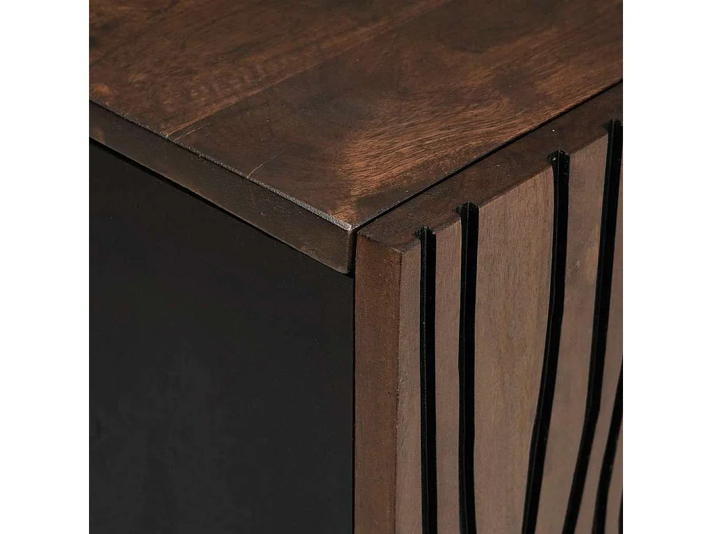 Meuble TV Marron 160 x 30 x 30.5 cm bois de manguier massif