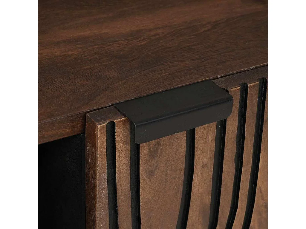 Meuble TV Marron 160 x 30 x 30.5 cm bois de manguier massif