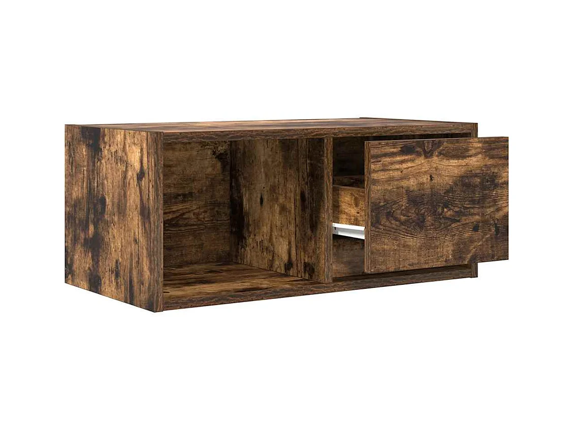 Meubles TV 2 pcs chêne fumé 60x31x25,5 cm bois d'ingénierie