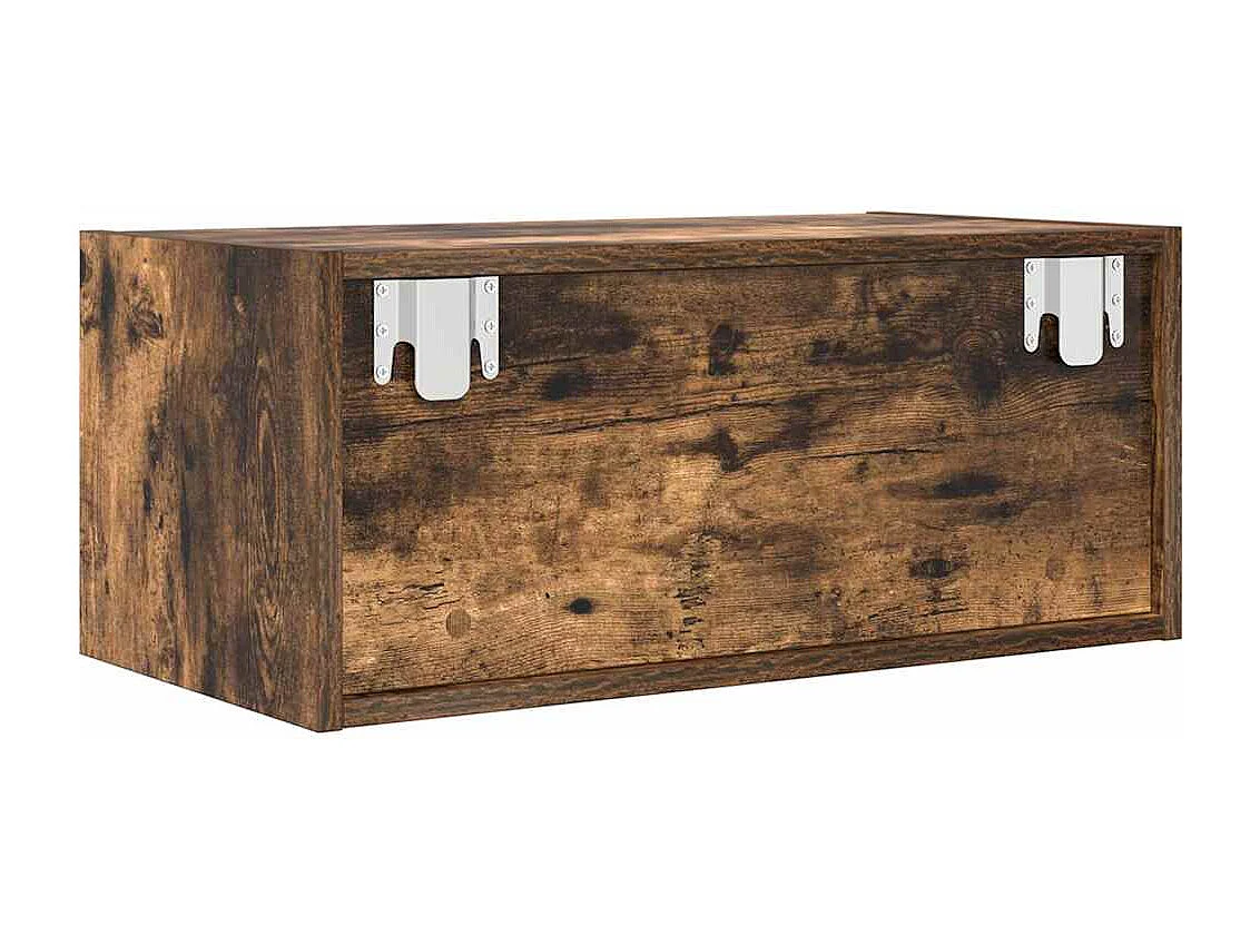 Meubles TV 2 pcs chêne fumé 60x31x25,5 cm bois d'ingénierie