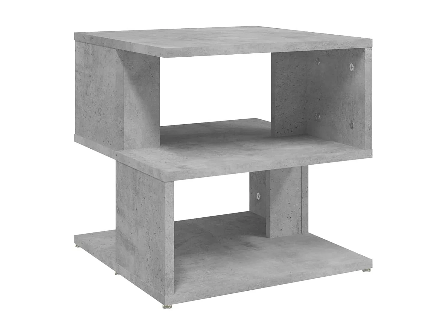 Betongrijze bijzettafel 40x40x40 cm spaanplaat