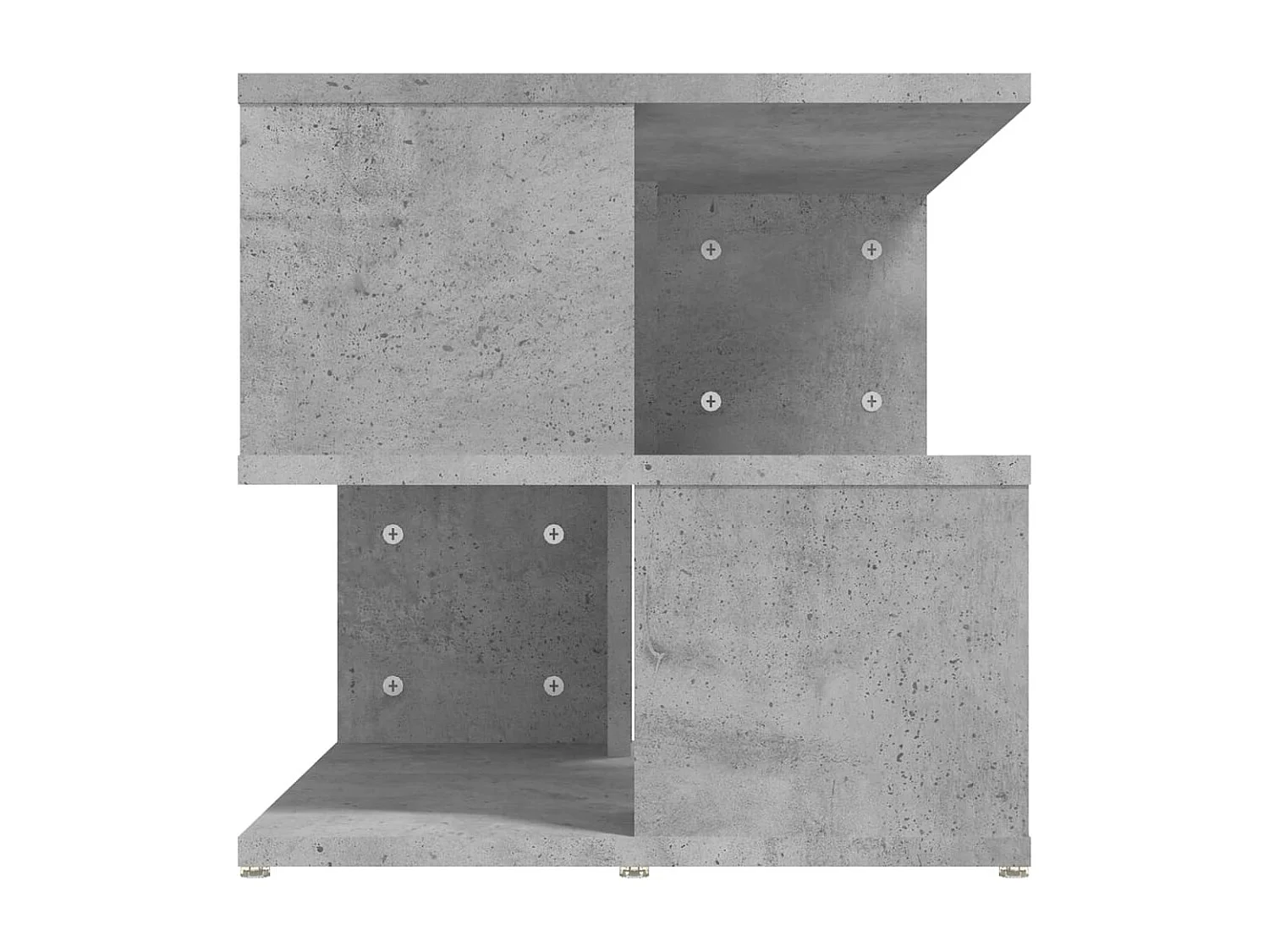 Betongrijze bijzettafel 40x40x40 cm spaanplaat