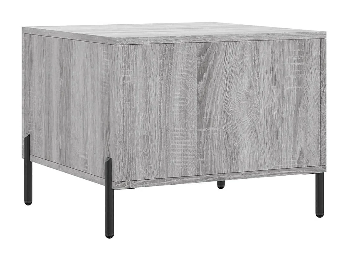 Table basse Sonoma gris 50x50x40 cm Bois d'ingénierie