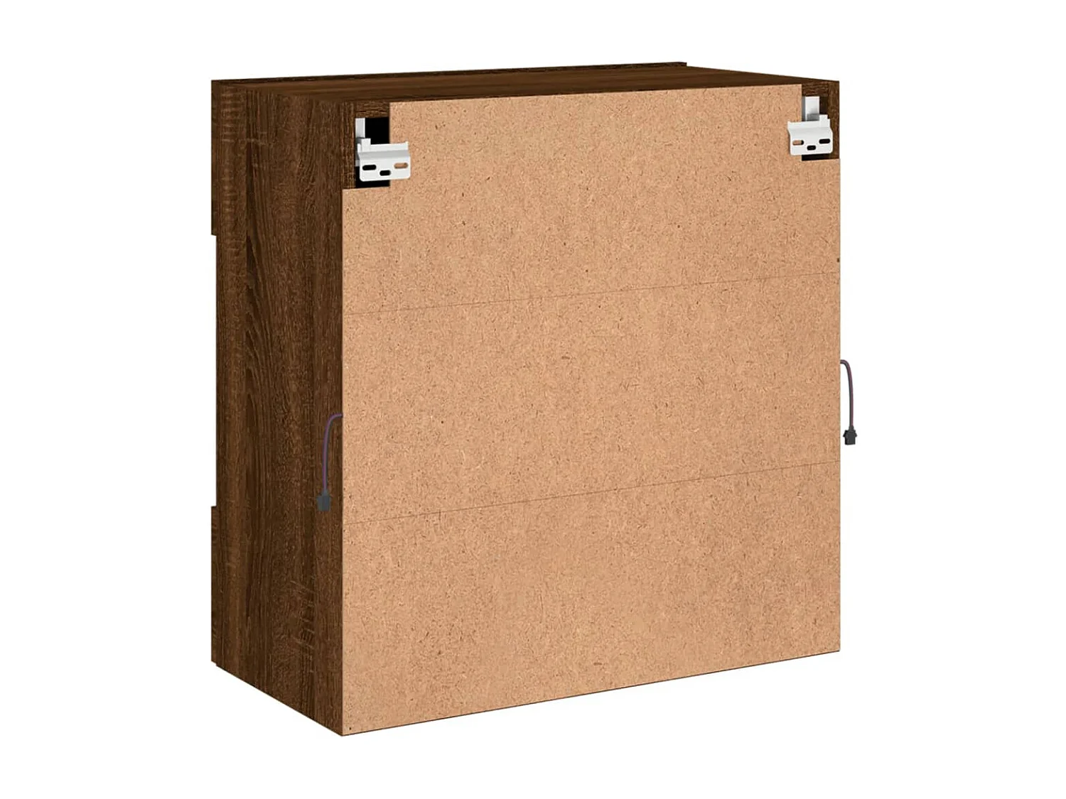 TV-Wandschrank mit LED-Beleuchtung, Eiche braun, 58,5 x 30 x 60,5 cm