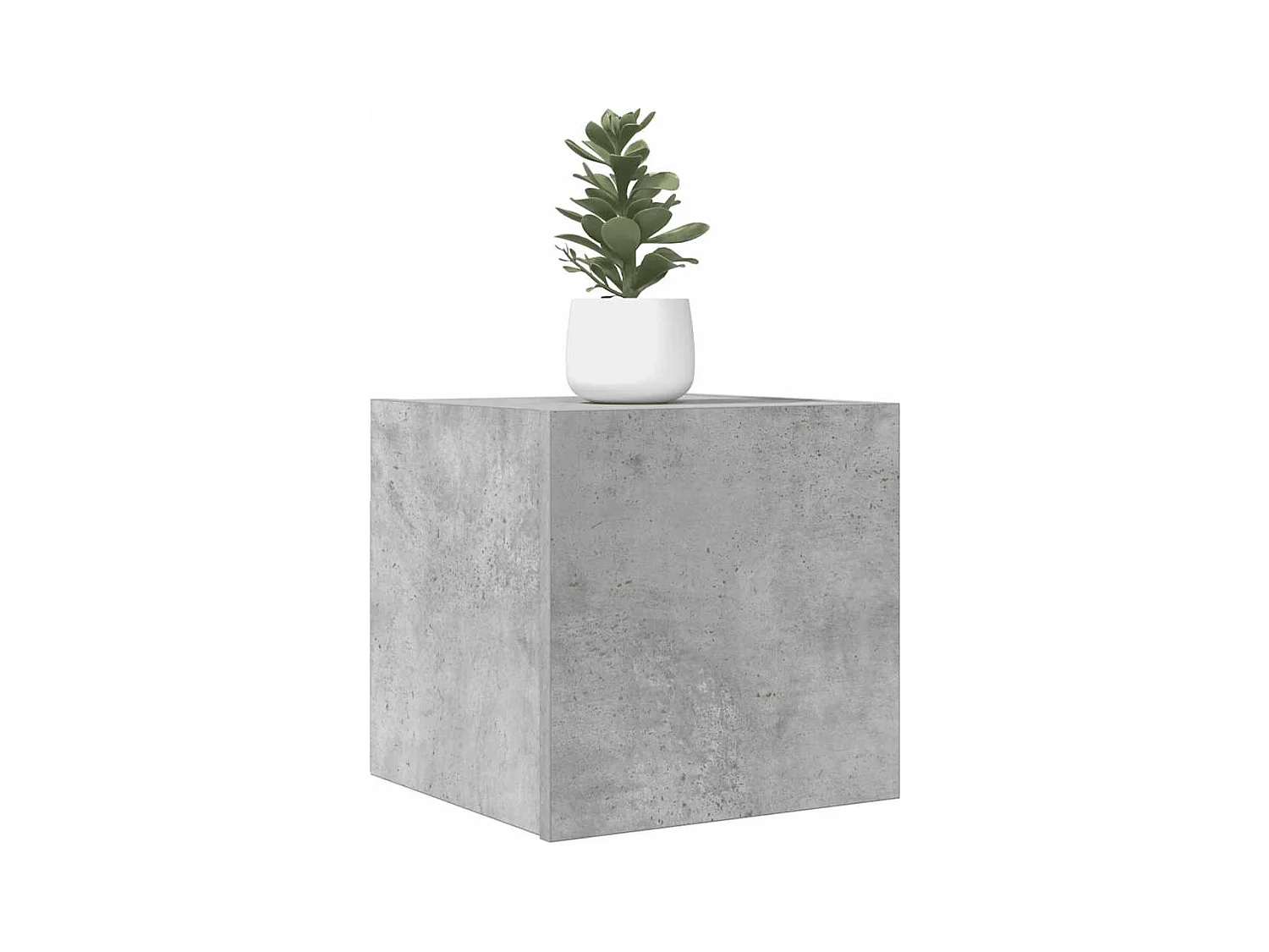 Mueble de TV de pared de 2 piezas, gris hormigón, 30,5x30x30 cm