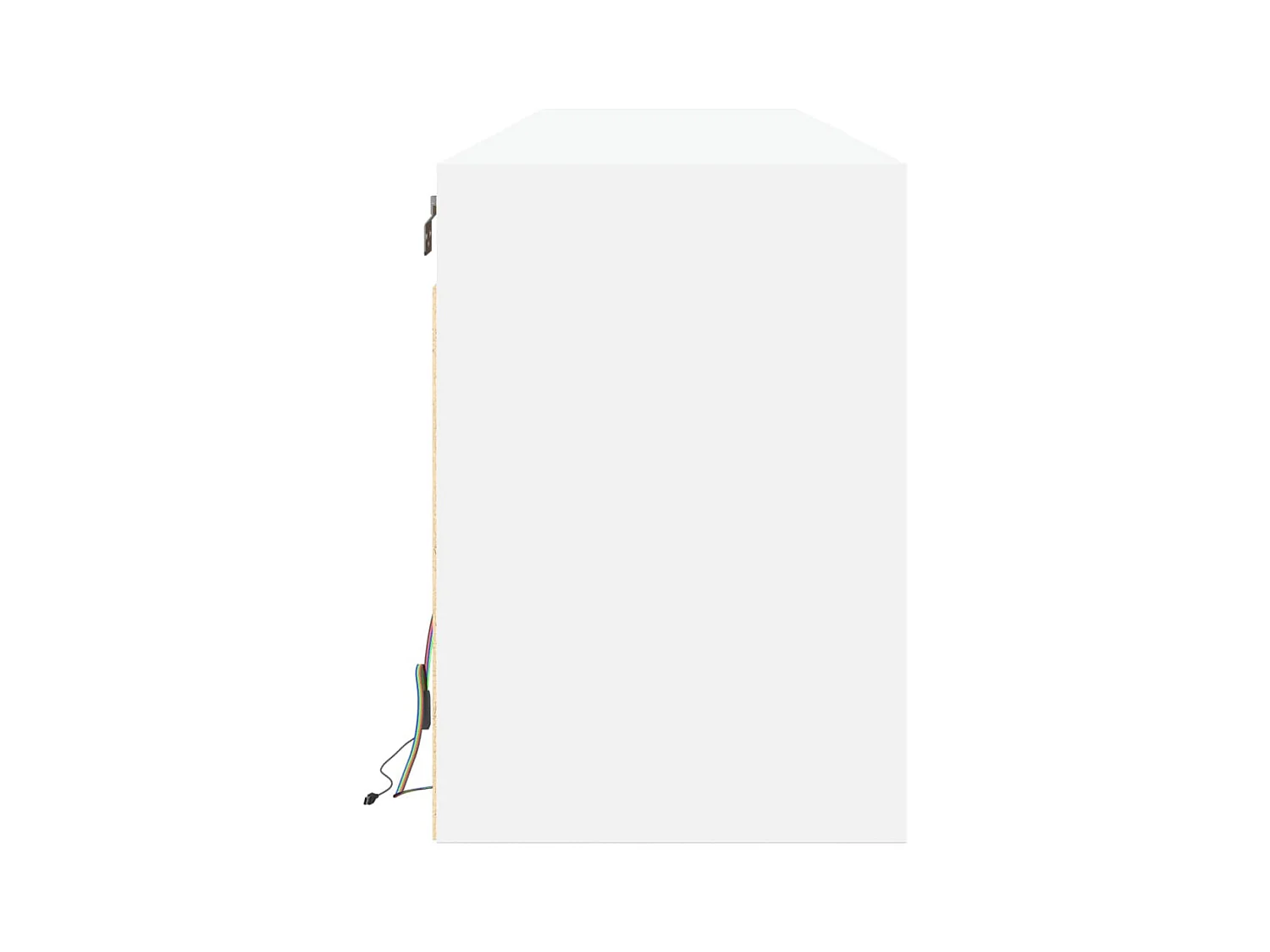 Wandmeubel met witte LED 180x31x45 cm