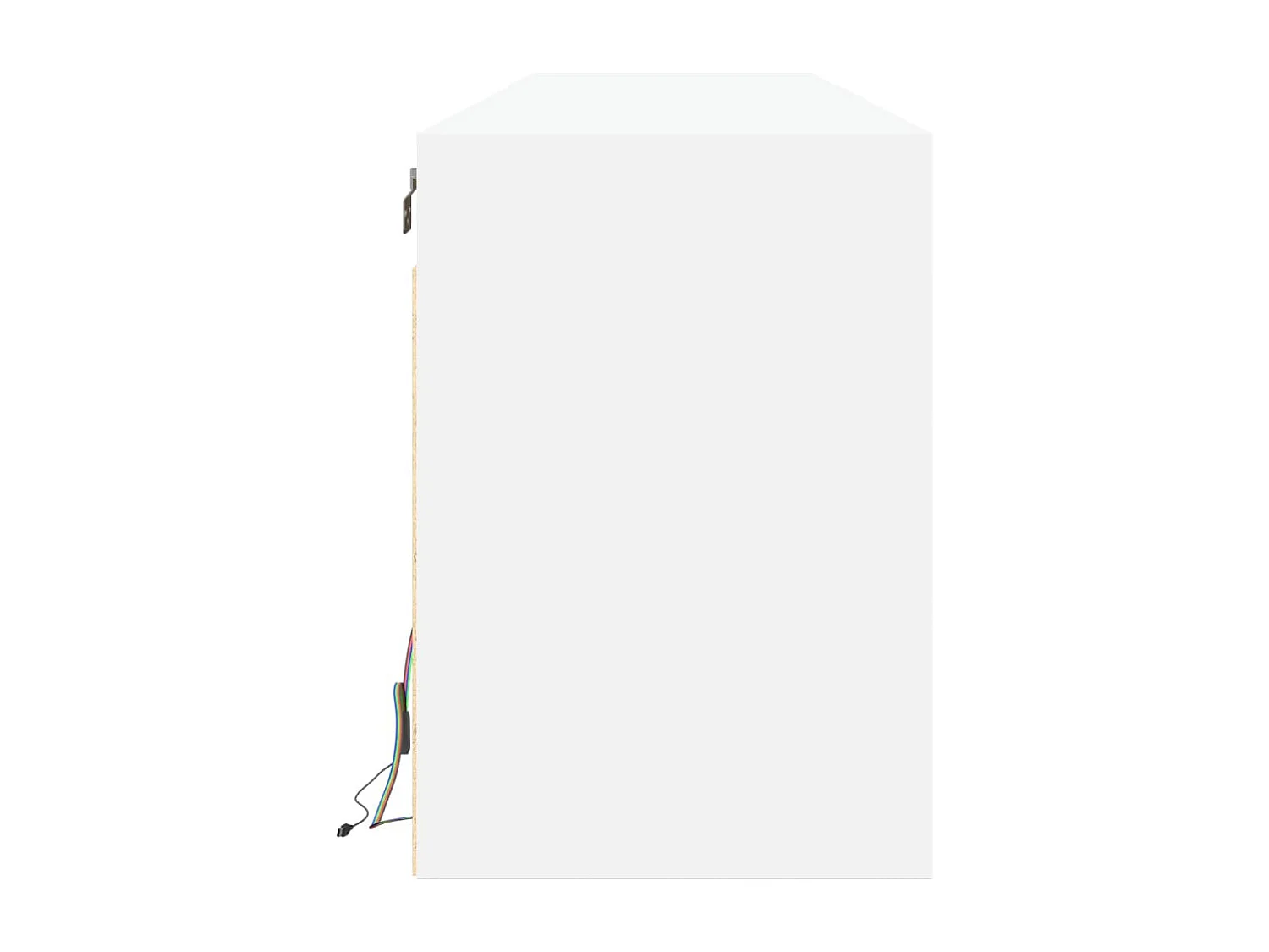 Mobile porta TV a parete con LED bianco 180x31x45 cm