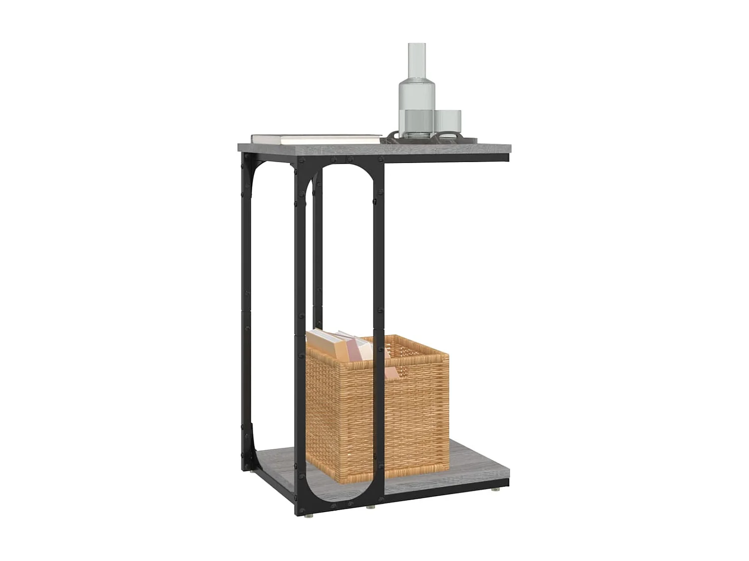 Table d'appoint Sonoma gris 40x30x60 cm Bois d'ingénierie