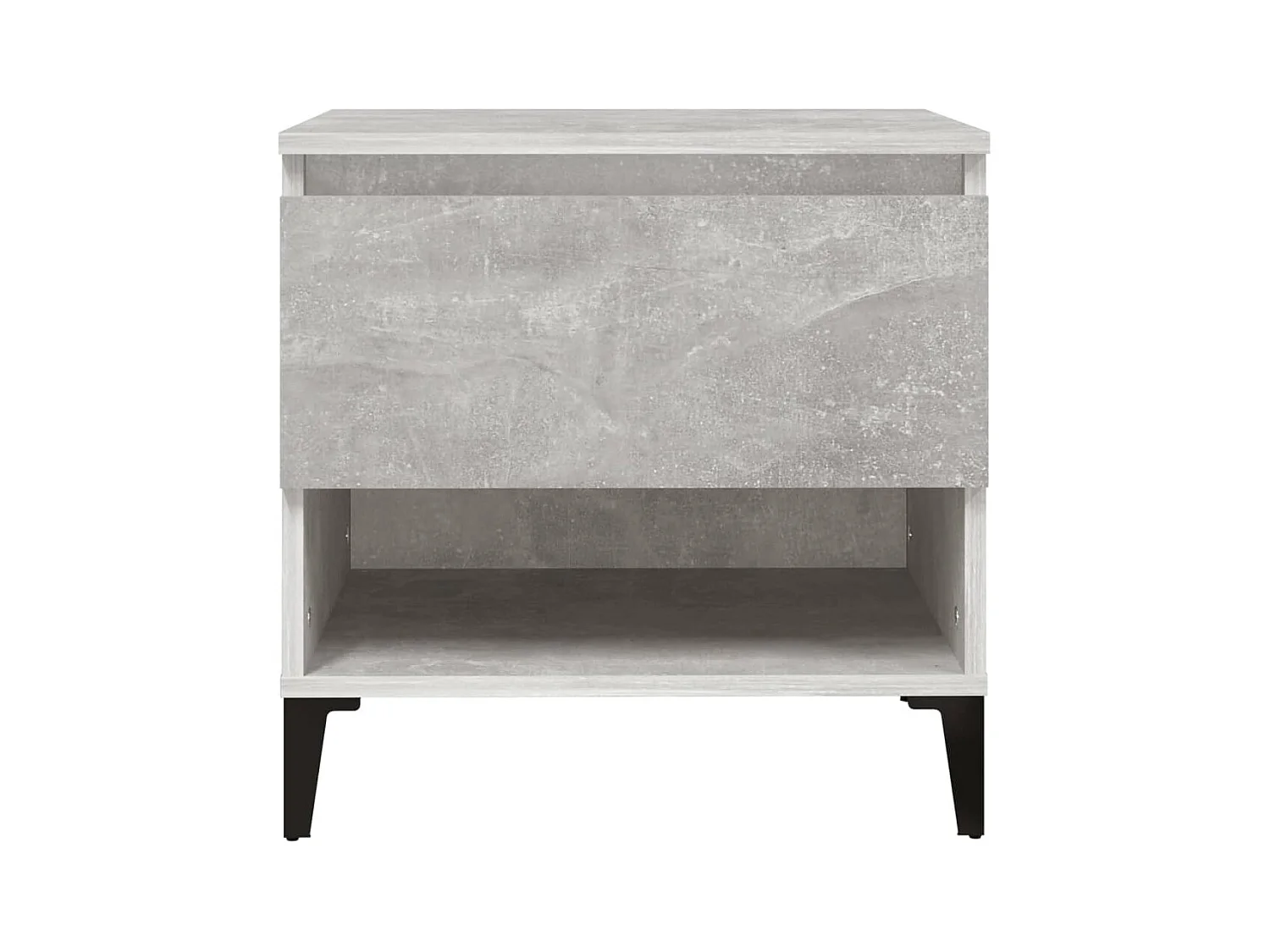 Tables d'appoint 2 pcs Gris béton 50x46x50 cm Bois d'ingénierie