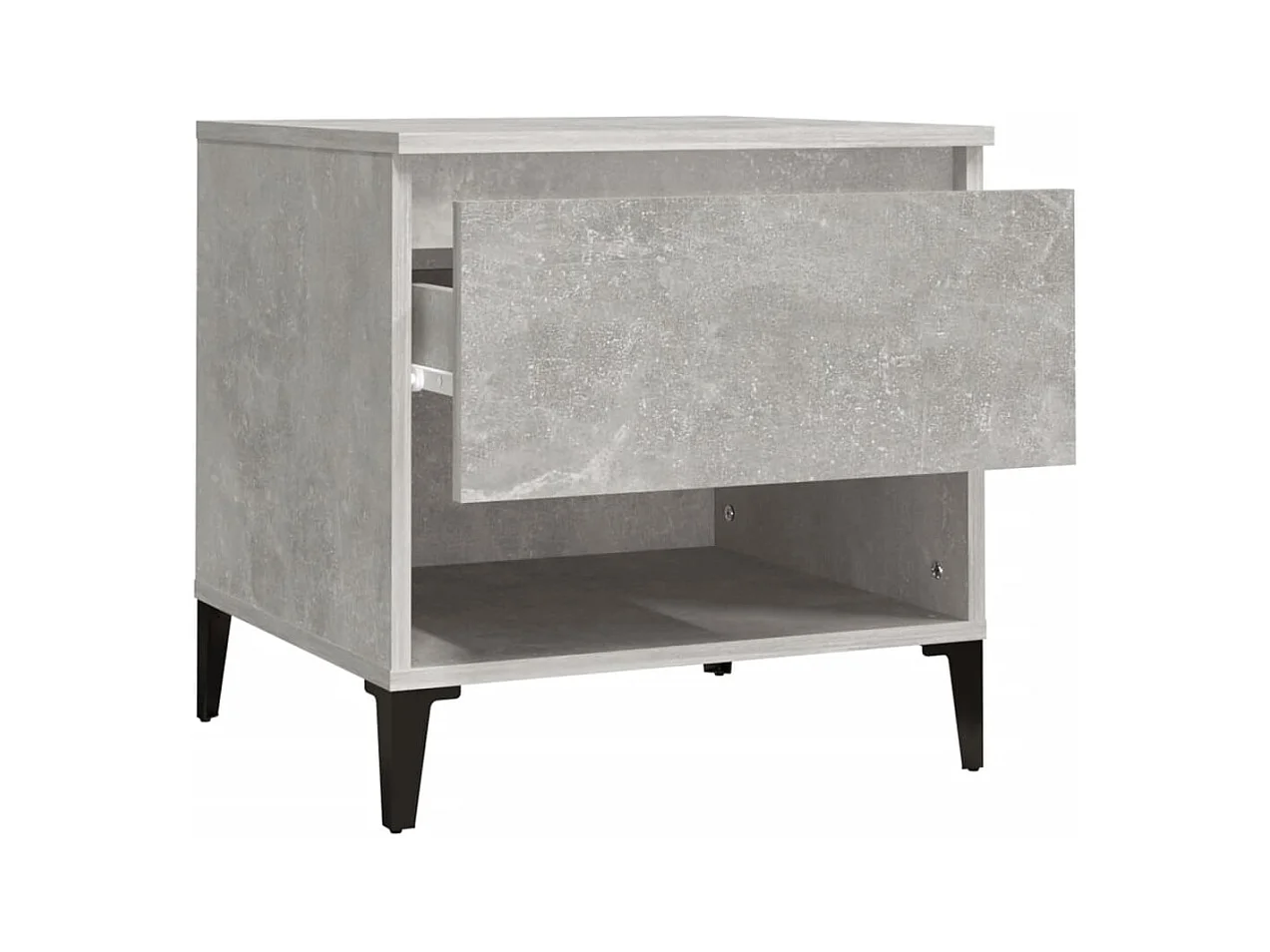 Tables d'appoint 2 pcs Gris béton 50x46x50 cm Bois d'ingénierie