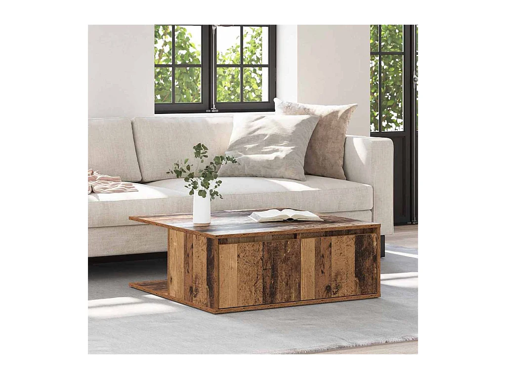 Tavolino da caffè Legno vecchio 80 x 80 x 31 cm Legno ingegnerizzato