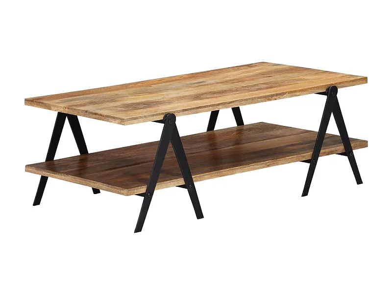 Tavolino da caffè 115x60x40 cm Legno massello di mango