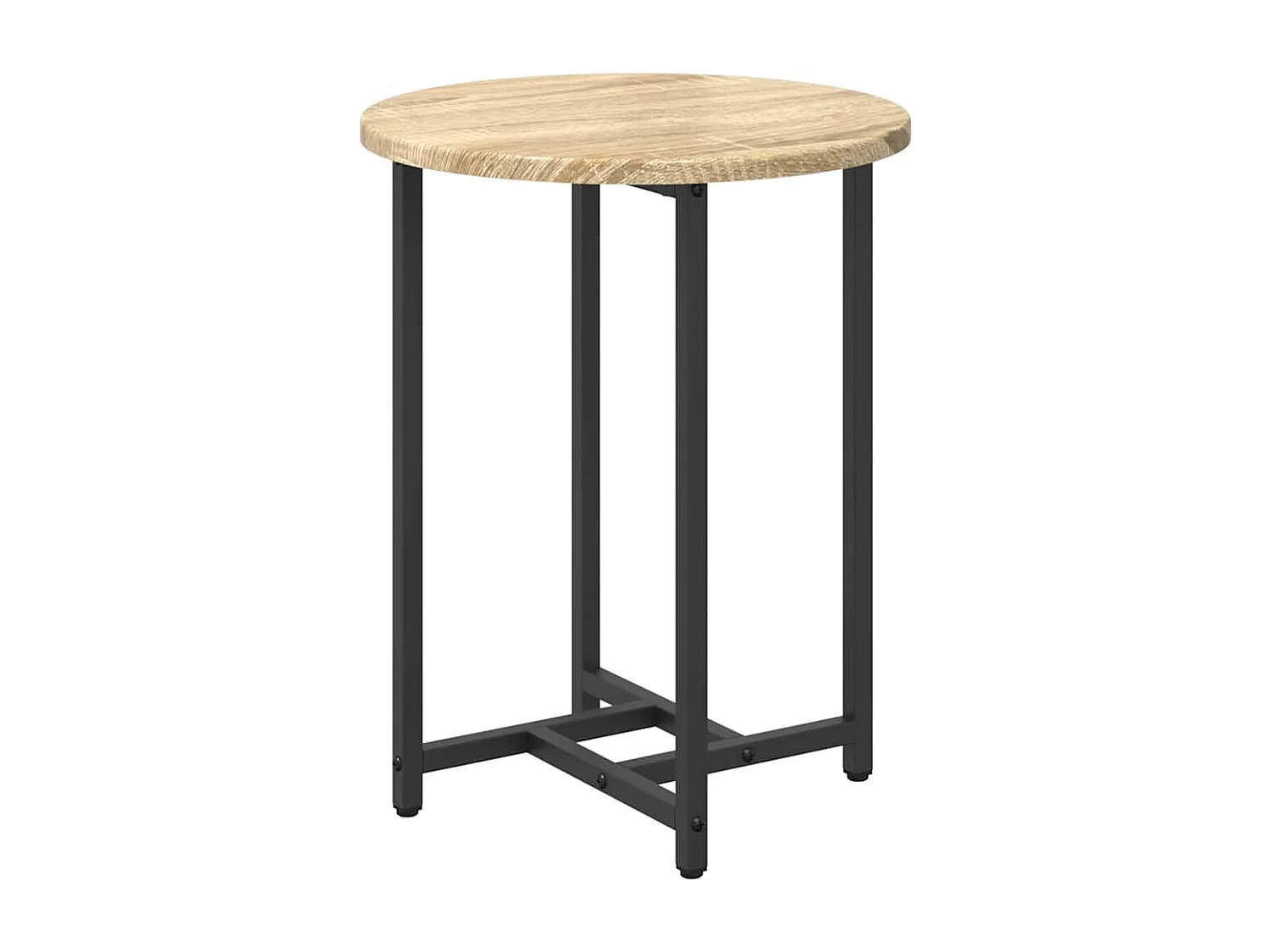 Ensemble de tables d'appoint 2 pcs Chêne Sonoma et noir