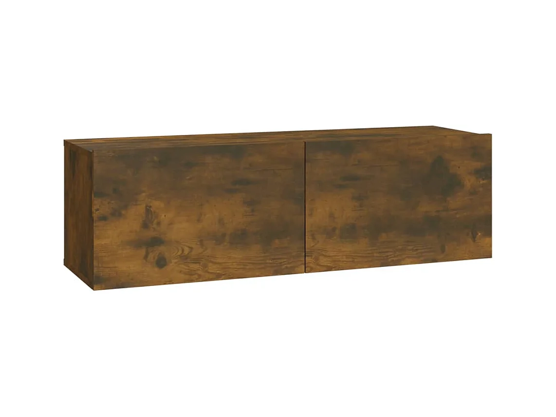 Set di mobili TV da 3 pezzi in rovere affumicato, legno ingegnerizzato