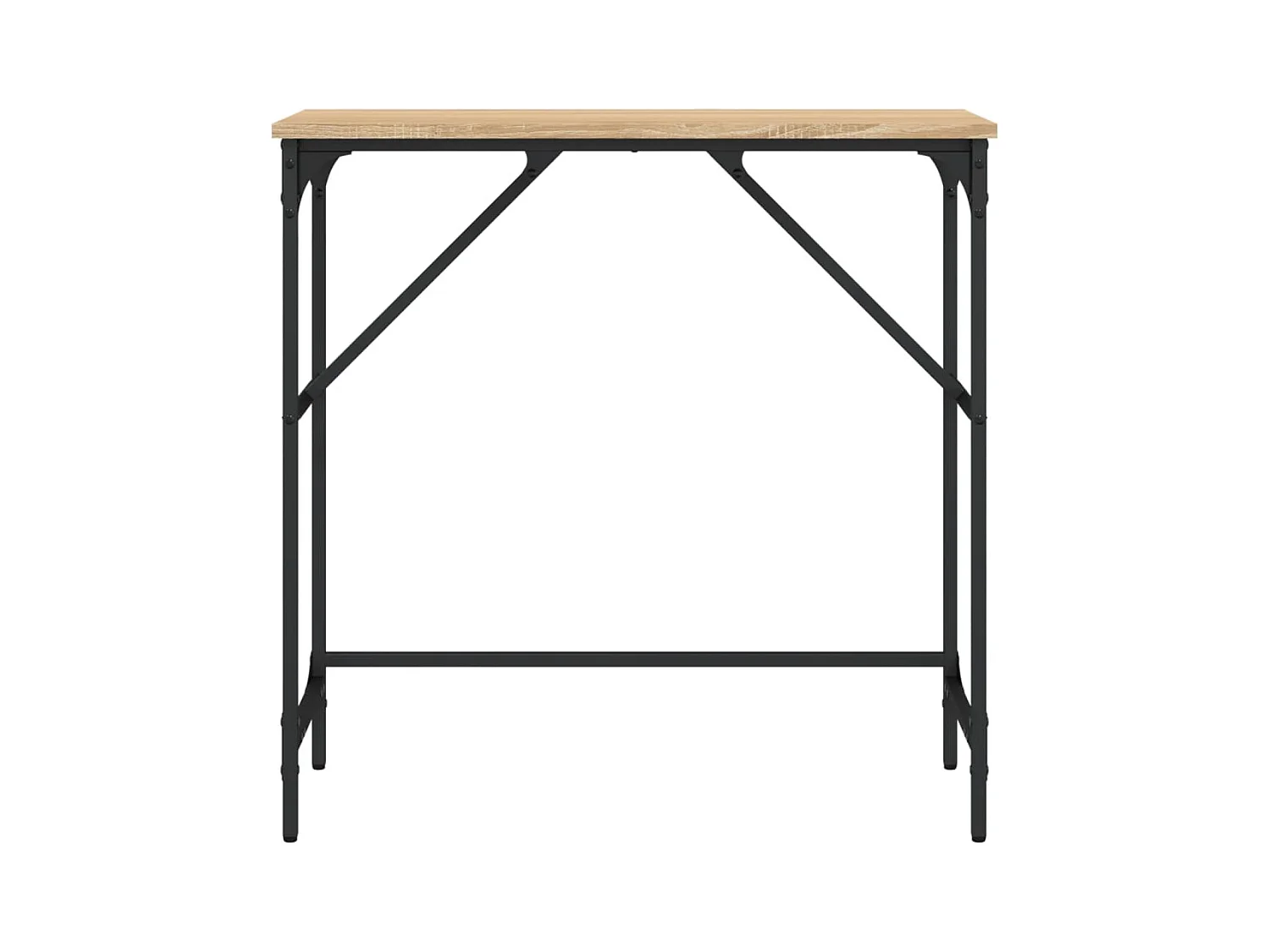 Table console chêne sonoma 75x32x75 cm bois d'ingénierie