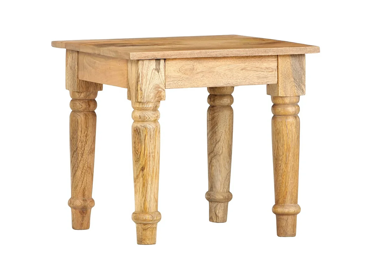 Table d'appoint 43 x 43 x 40 cm Bois de manguier massif