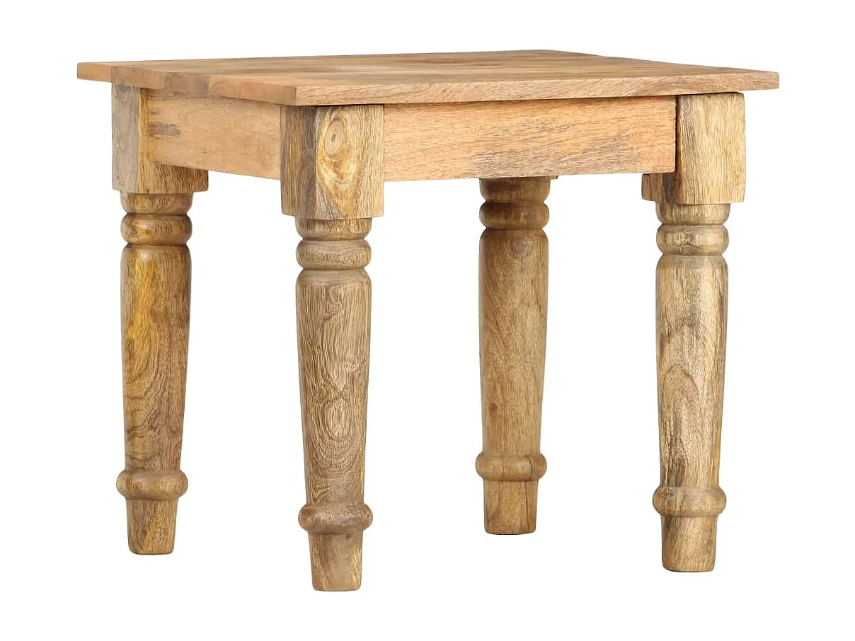 Table d'appoint 43 x 43 x 40 cm Bois de manguier massif