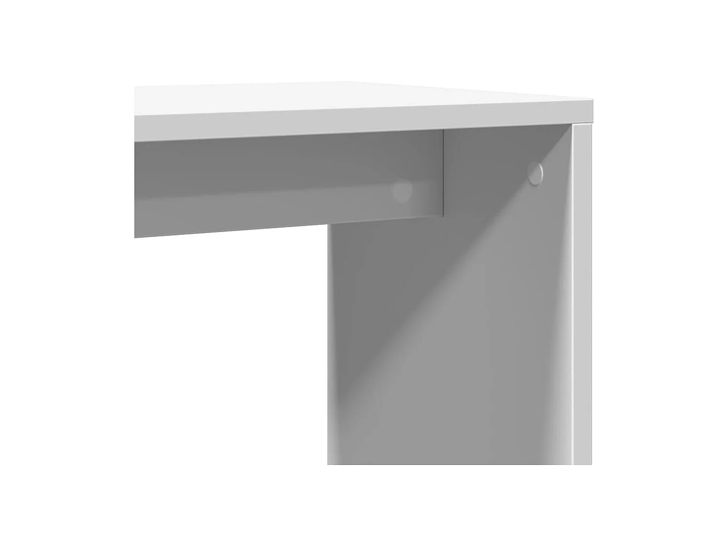 Bijzettafels 2 stuks wit 50x30x50 cm bewerkt hout