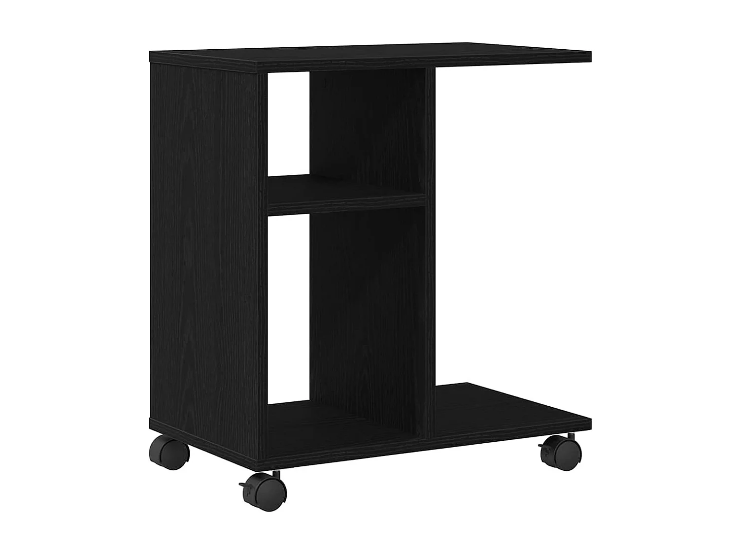 Beistelltisch Eiche schwarz 50 x 30 x 55 cm Holzwerkstoff