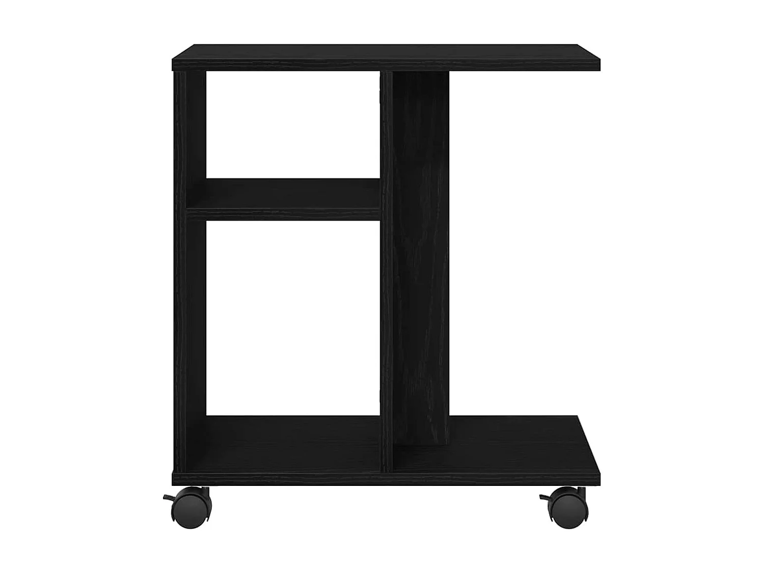 Beistelltisch Eiche schwarz 50 x 30 x 55 cm Holzwerkstoff
