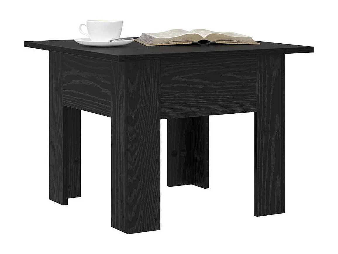 Tavolino da caffè in rovere nero in legno ingegnerizzato