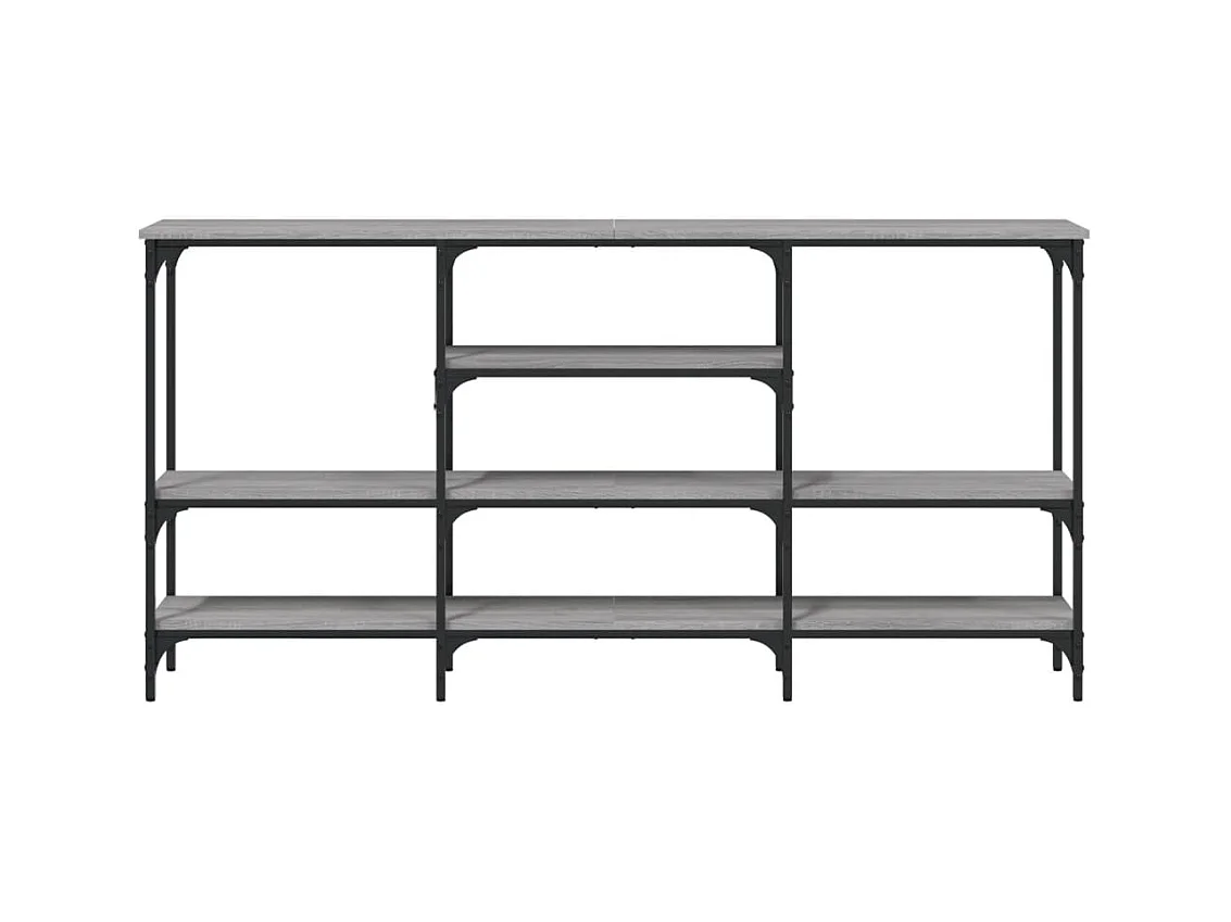 Sonoma consoletafel grijs 160x29x80 cm bewerkt hout