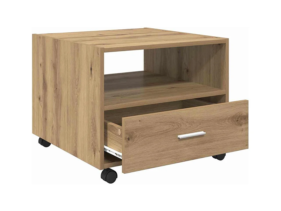 Handgemaakte eikenhouten salontafel 55 x 55 x 45 cm Technisch hout
