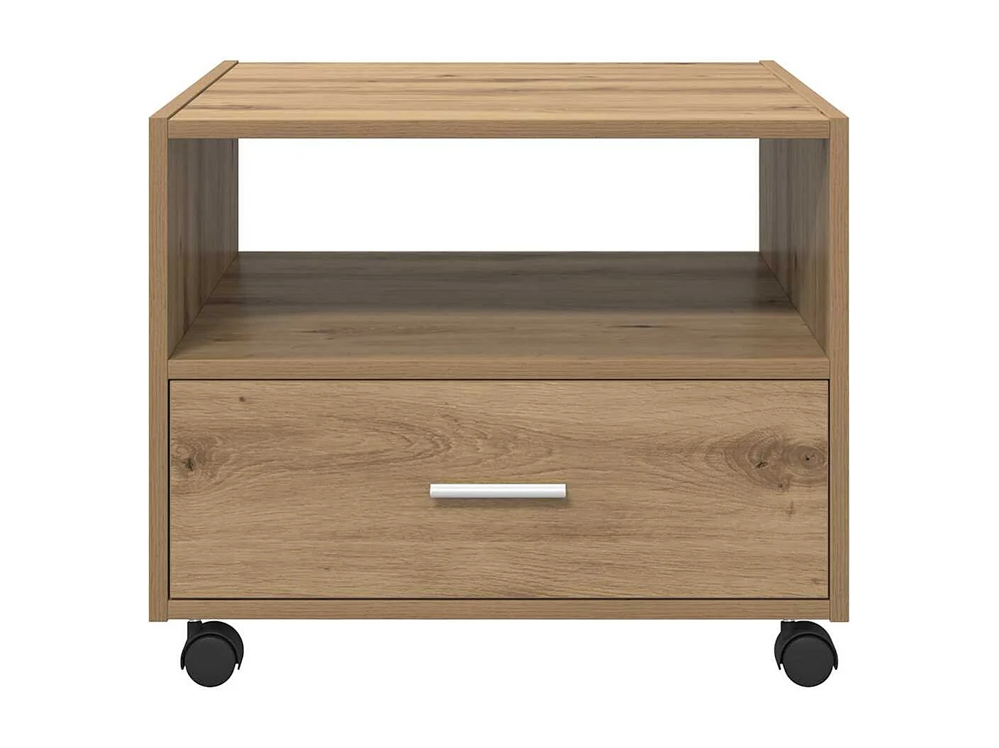 Table basse chêne artisanal 55 x 55 x 45 cm Bois d'ingénierie