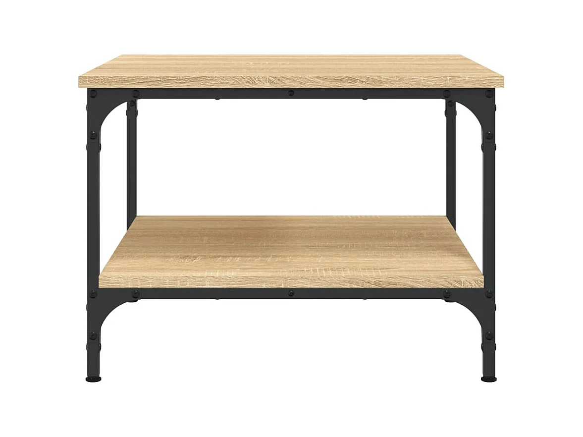 Table basse chêne sonoma 55x55x40 cm bois d'ingénierie