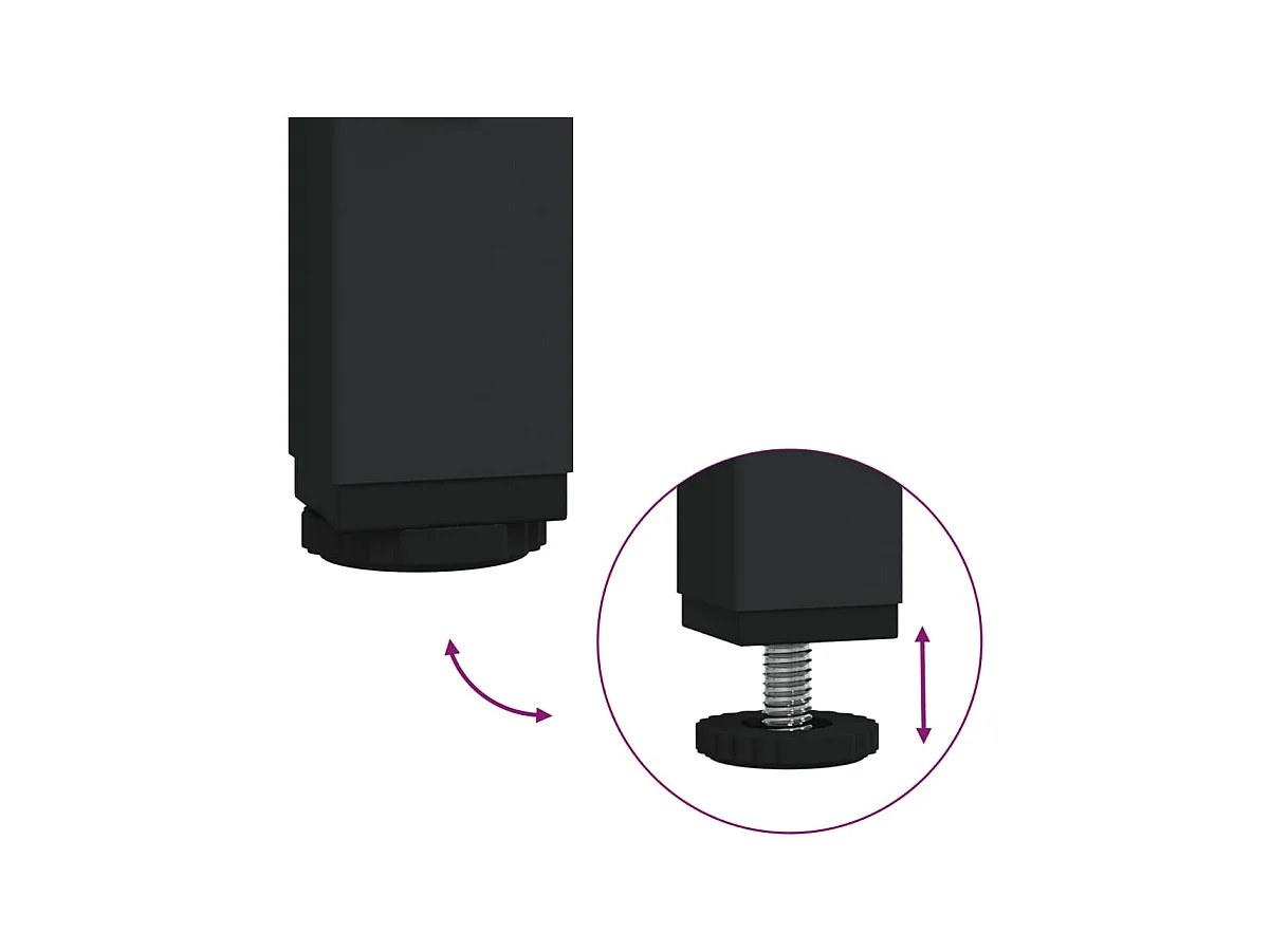 Table basse chêne sonoma 55x55x40 cm bois d'ingénierie