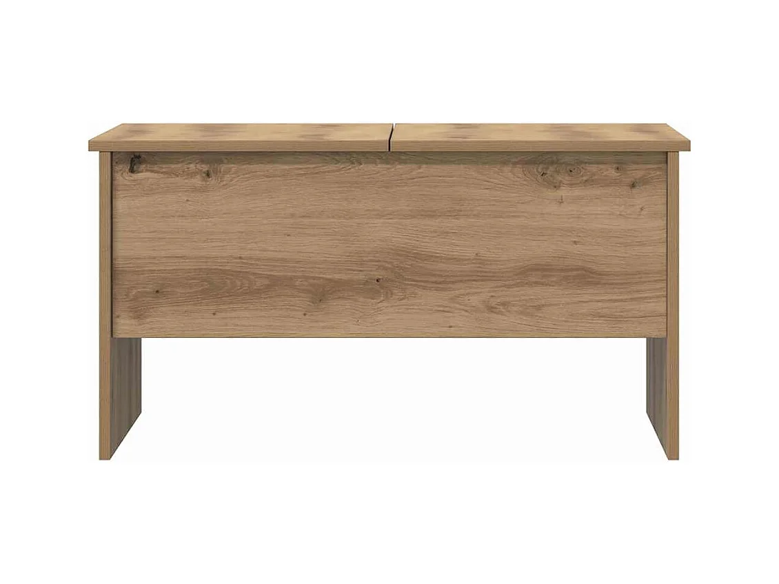 Table basse chêne artisanal 80 x 50,5 x 42,5 cm