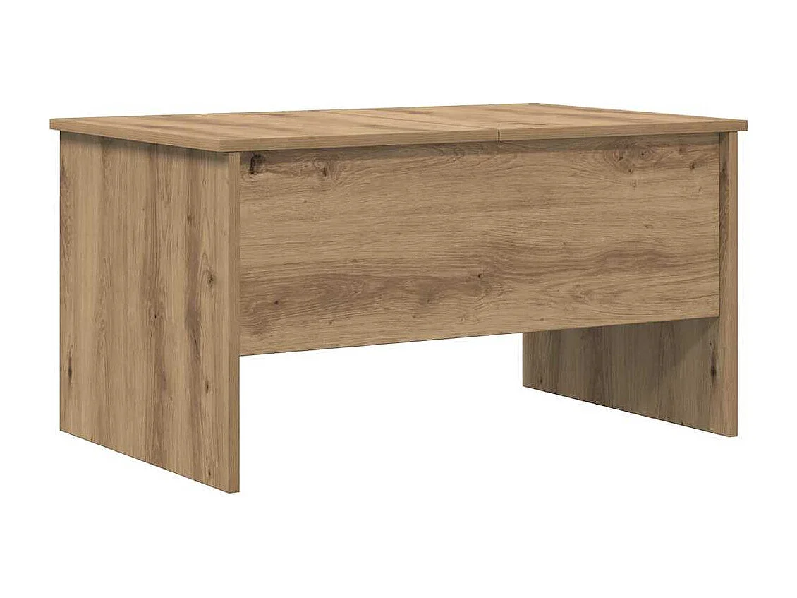 Table basse chêne artisanal 80 x 50,5 x 42,5 cm