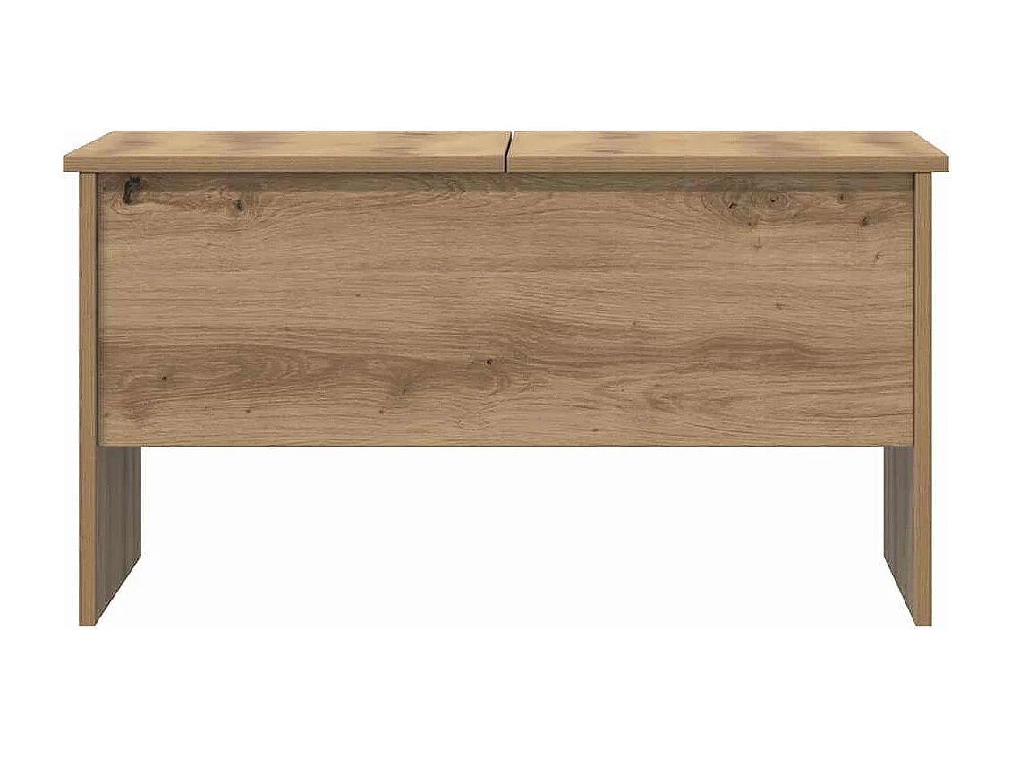 Table basse chêne artisanal 80 x 50,5 x 42,5 cm
