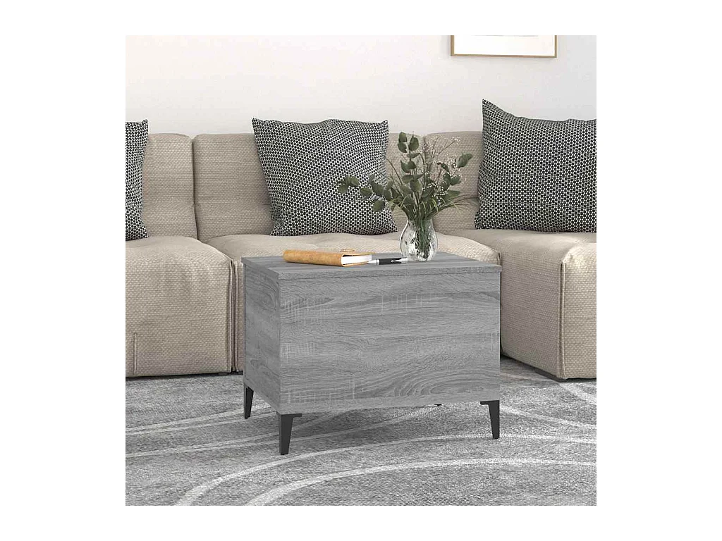 Sonoma salontafel grijs 60x44,5x45 cm Technisch hout