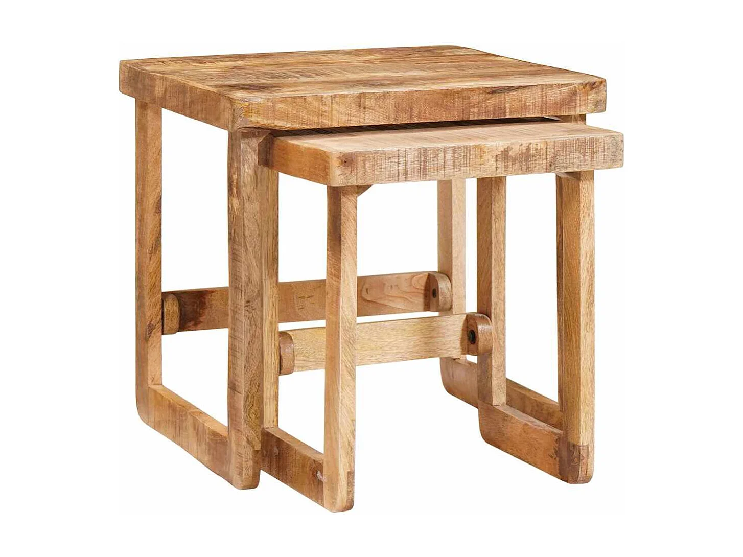 Tables d'appoint Marron bois de manguier massif