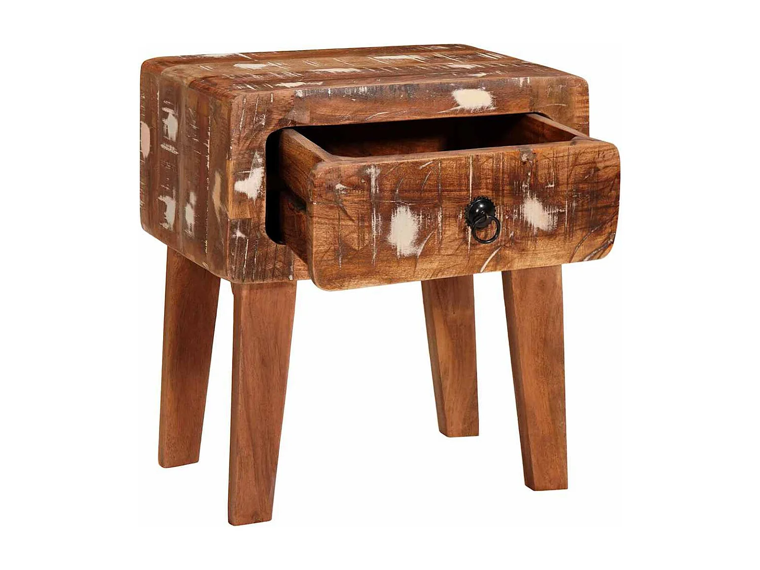 Tables d'appoint Multicolore bois de récupération massif